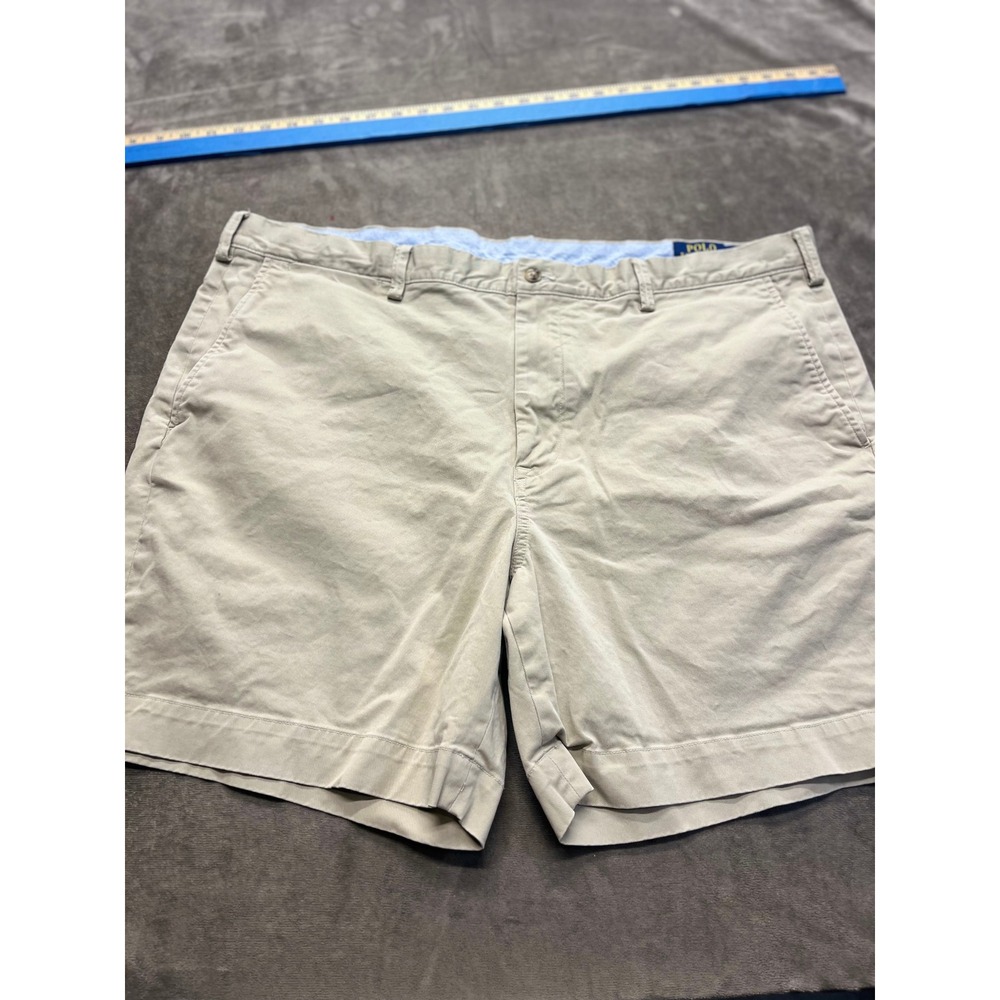 Polo Ralph Lauren Mens Stretch Classic Fit Chino Shorts Tan Khaki Size 42